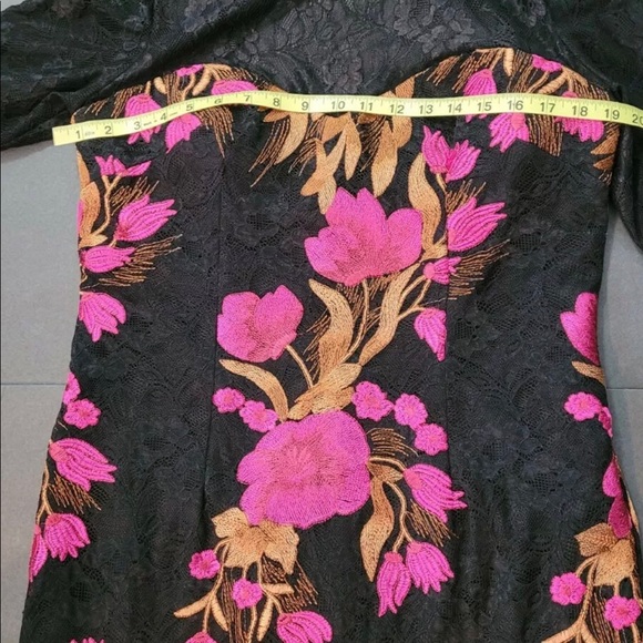 JS COLLECTION LACE MIDI DRESS SIZE 14 NEW - Picture 5 of 8